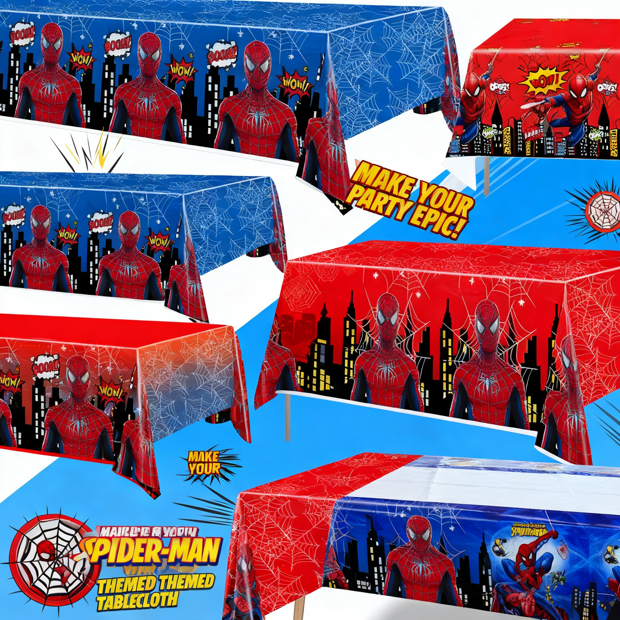 Party Games Children - Spiderman Birthday Party Supplies Tablecloth Spider