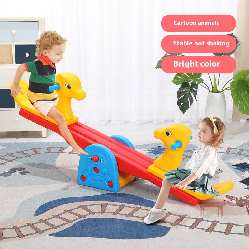 Party Games At Home - Outdoor Countyard Animal Seesaw Board Toys