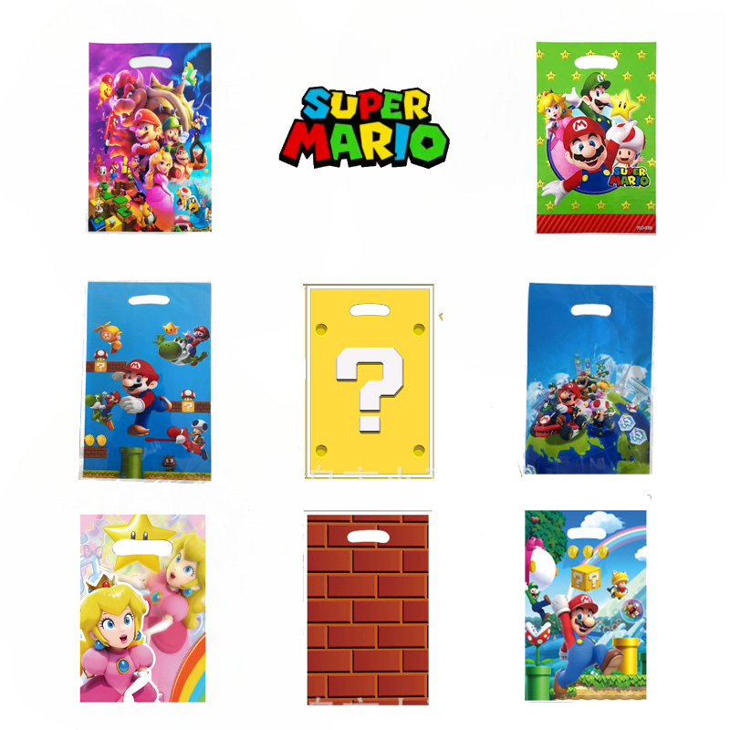 Party Games Good - 20pcs Super Mary Anime Gift Bags