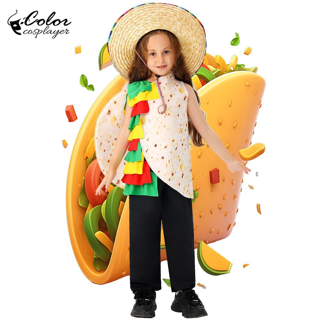 Party Games Children - Kids Funny Mexican Tortilla Burrito Costume