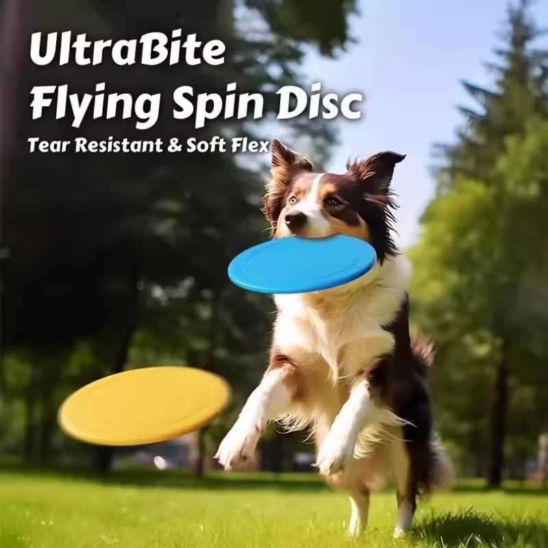 Frisbee Freestyle Disc - Bite Resistant Dog Flying Disc, Floating