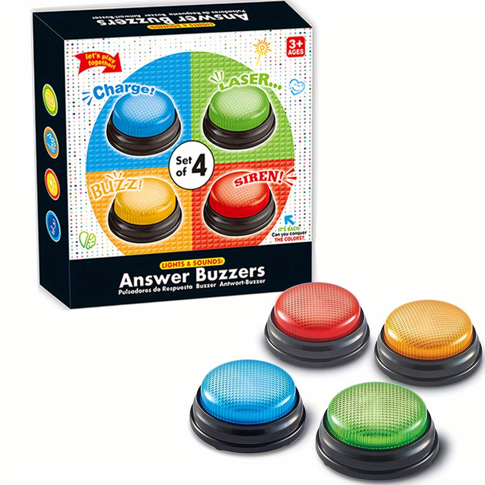 4pcs Lights and Sounds Buzzers – обзор и цена Party Games Children