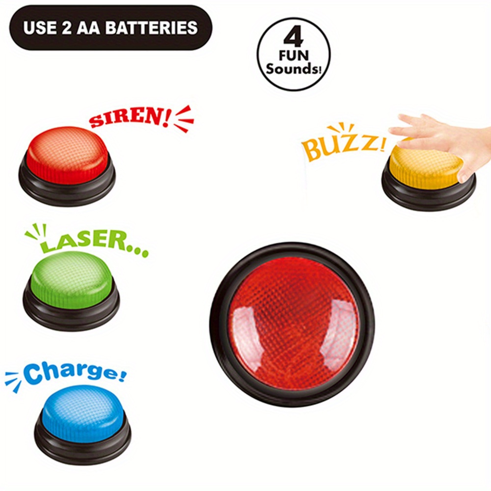 4pcs Lights and Sounds Buzzers – обзор и цена Party Games Children