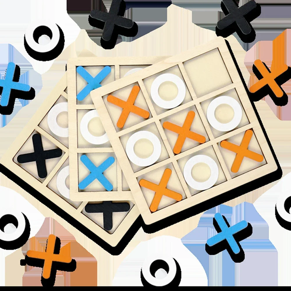 Wooden XO Tic Tac Toe Game Min – обзор и цена Party Games Kids Indoor