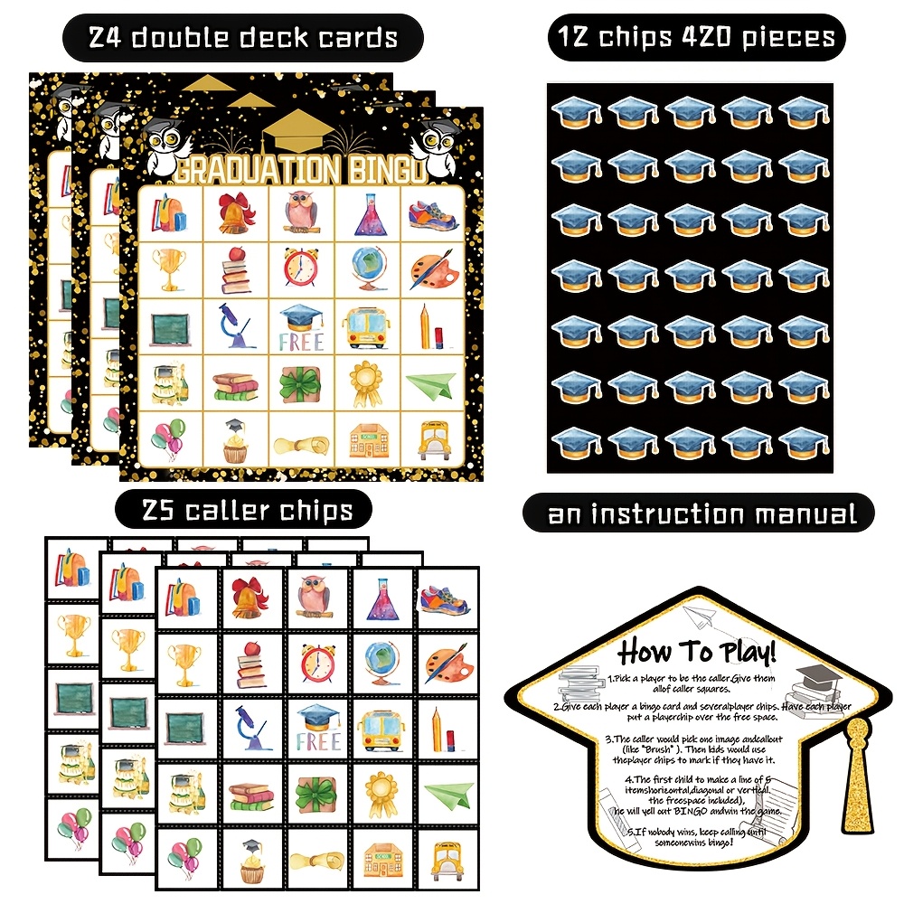 2026 Black Gold Graduation Bin – обзор и цена Party Games College