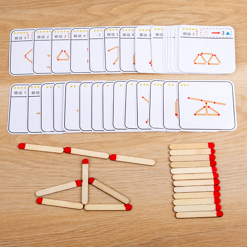 Montessori Matches Puzzles Gam – обзор и цена Party Games Kids Indoor
