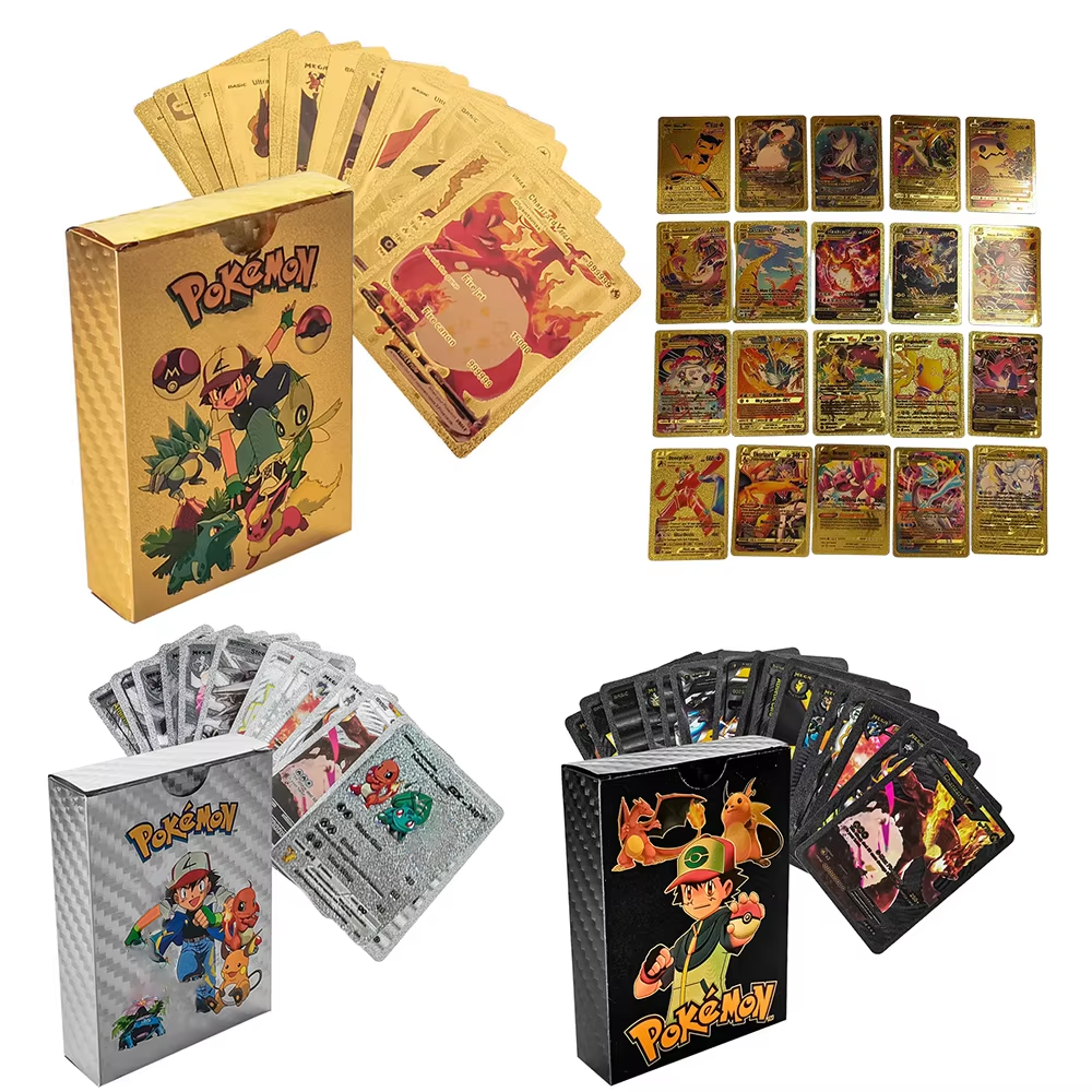 55PCS Pokemon Cards Vmax GX Go – обзор и цена Party Games Good