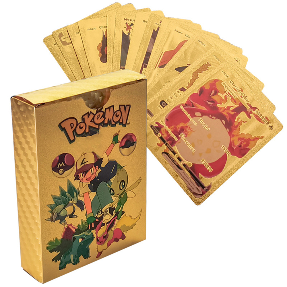 55PCS Pokemon Cards Vmax GX Go – обзор и цена Party Games Good