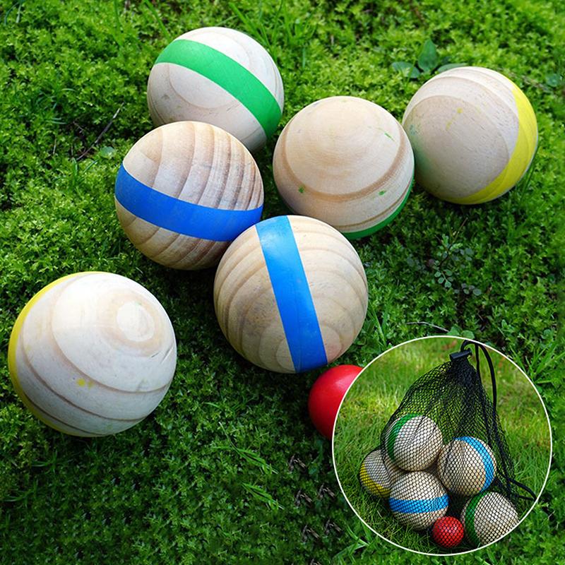 ^7Pcs Wood Bocce Balls Sports  – обзор и цена Bocce Ball Lawn