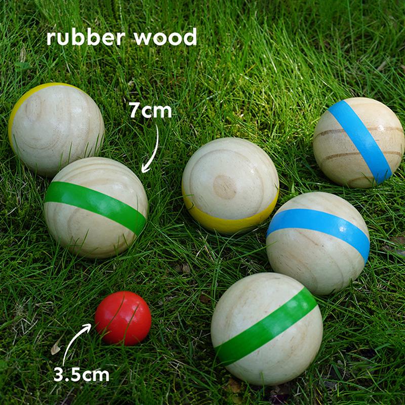 ^7Pcs Wood Bocce Balls Sports  – обзор и цена Bocce Ball Lawn