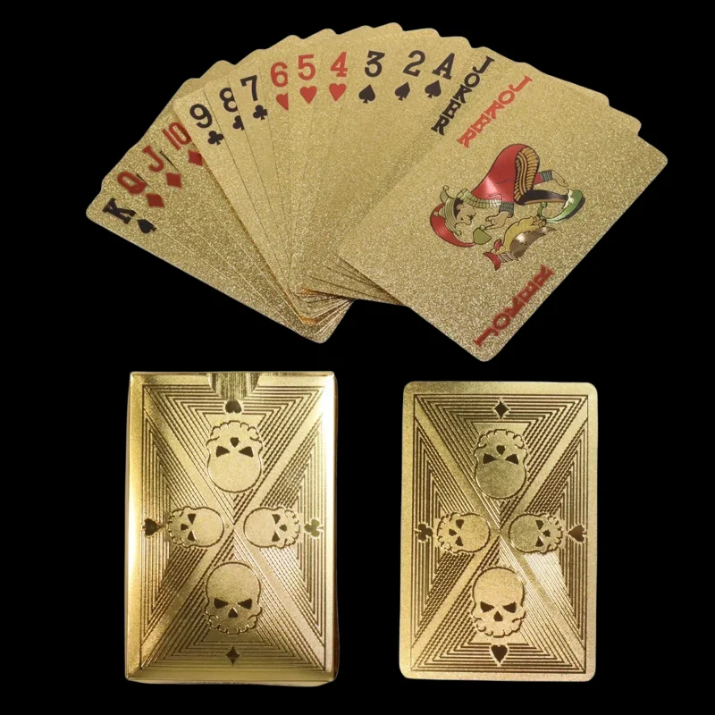 Gold Foil Skull Poker Cards Wa – обзор и цена Party Games Using Playing Cards