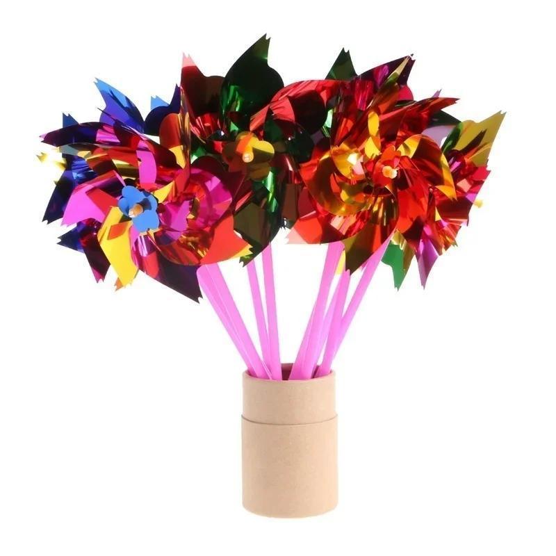 6Pcs Plastic Windmill Pinwheel – обзор и цена Games Garden Party
