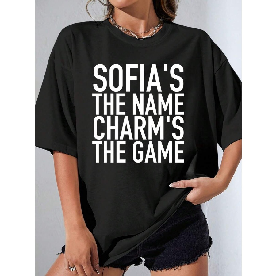 【New style】Women'S Name T-Shir – обзор и цена Party Games Quotes Short