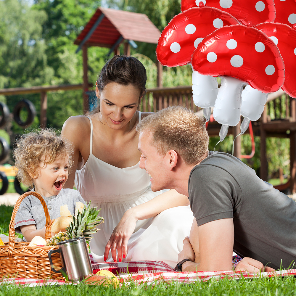 5/3/1Pcs Red Mushroom Foil Bal – обзор и цена Games Garden Party