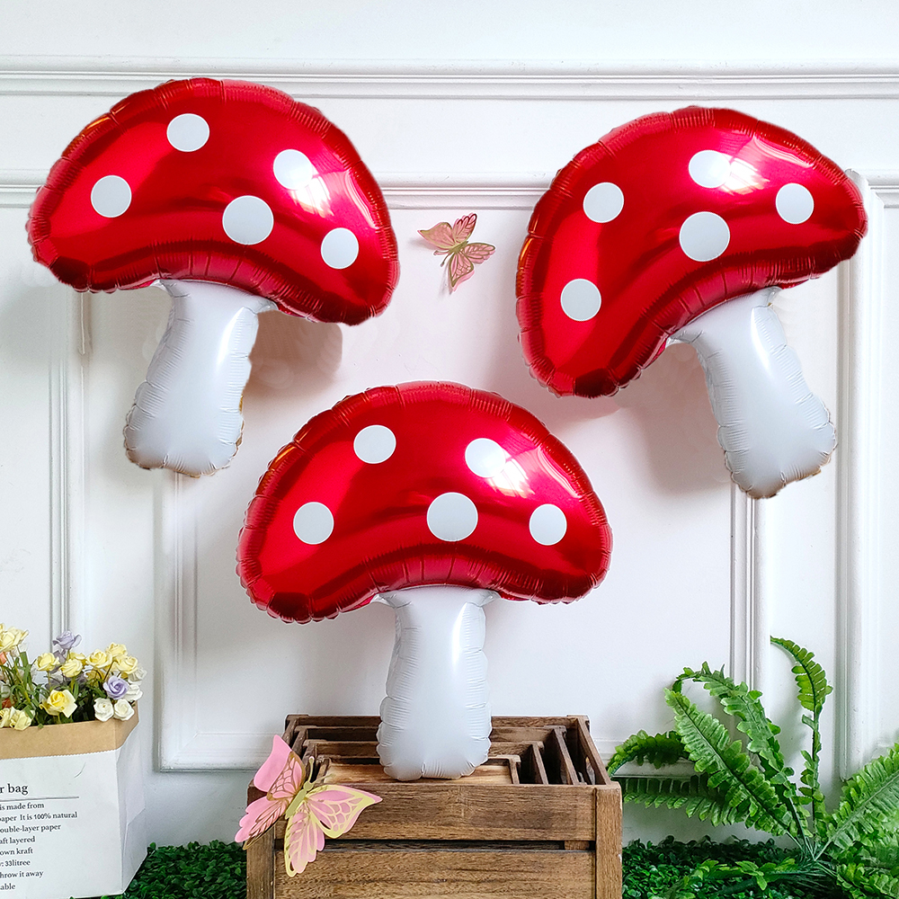 5/3/1Pcs Red Mushroom Foil Bal – обзор и цена Games Garden Party
