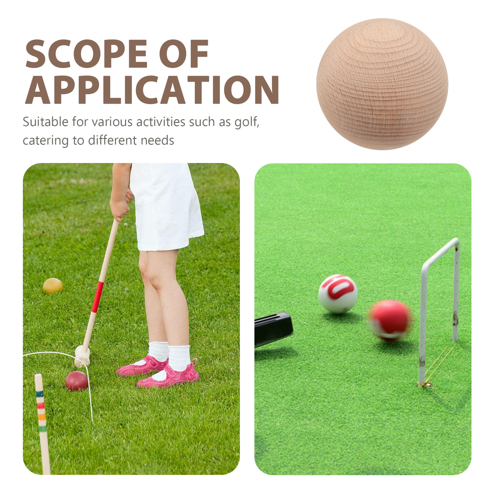 3Pcs Beech Wood Croquet Golf B – обзор и цена Bocce Ball Lawn
