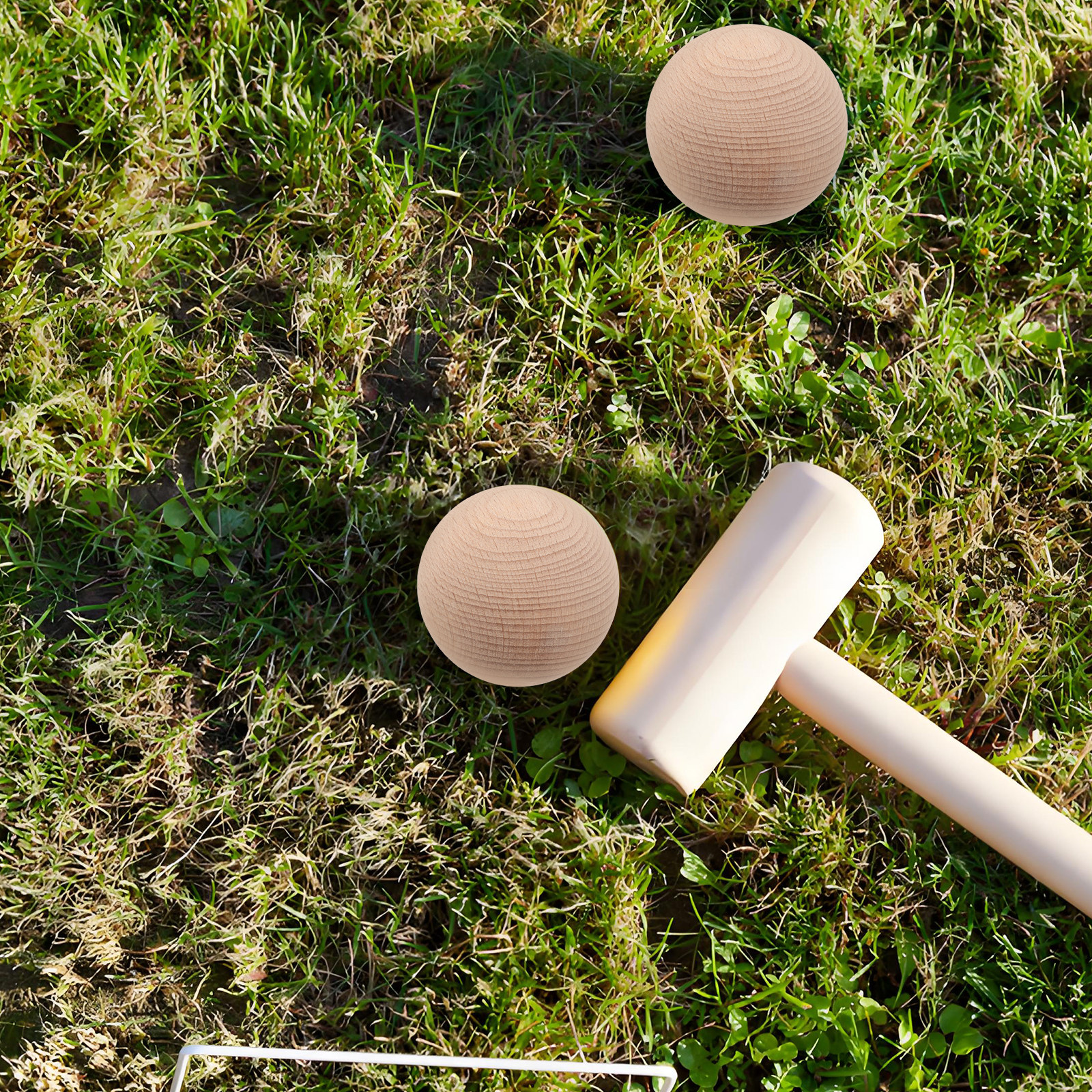 3Pcs Beech Wood Croquet Golf B – обзор и цена Bocce Ball Lawn