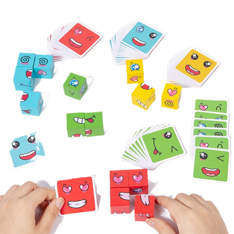 1Pcs Expressions Matching Puzz – обзор и цена Party Games Kids Indoor