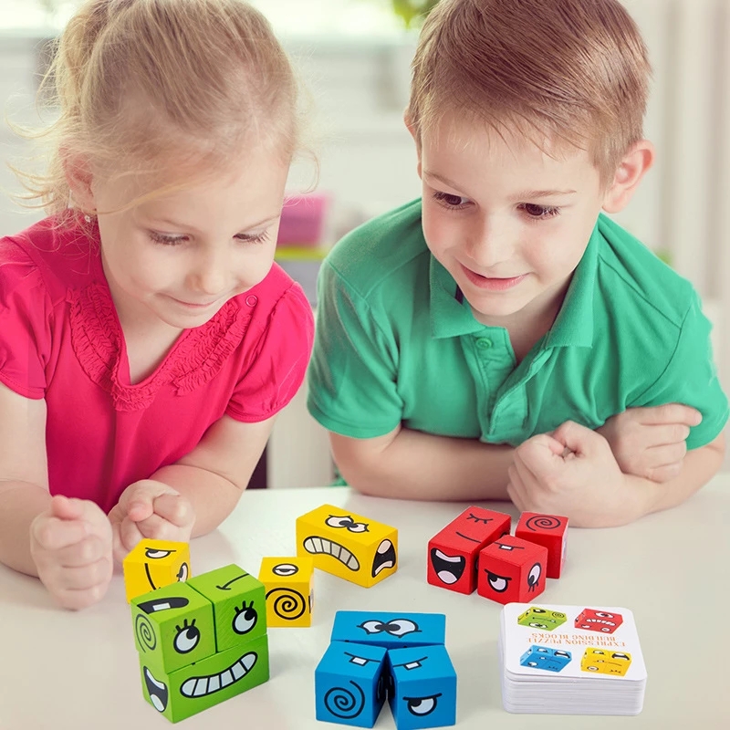 1Pcs Expressions Matching Puzz – обзор и цена Party Games Kids Indoor