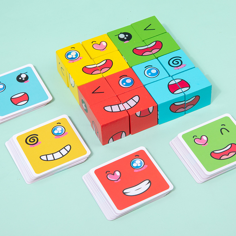 1Pcs Expressions Matching Puzz – обзор и цена Party Games Kids Indoor
