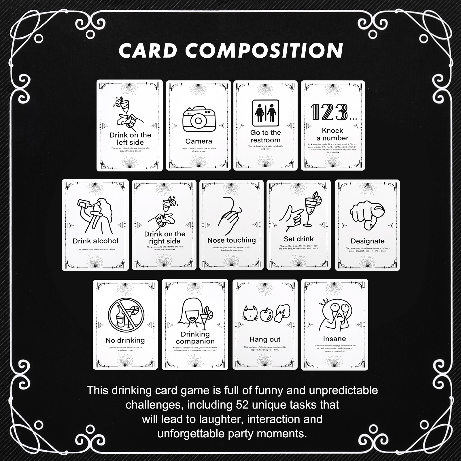 Adult Drinking Game Cards – 52 – обзор и цена Party Games College