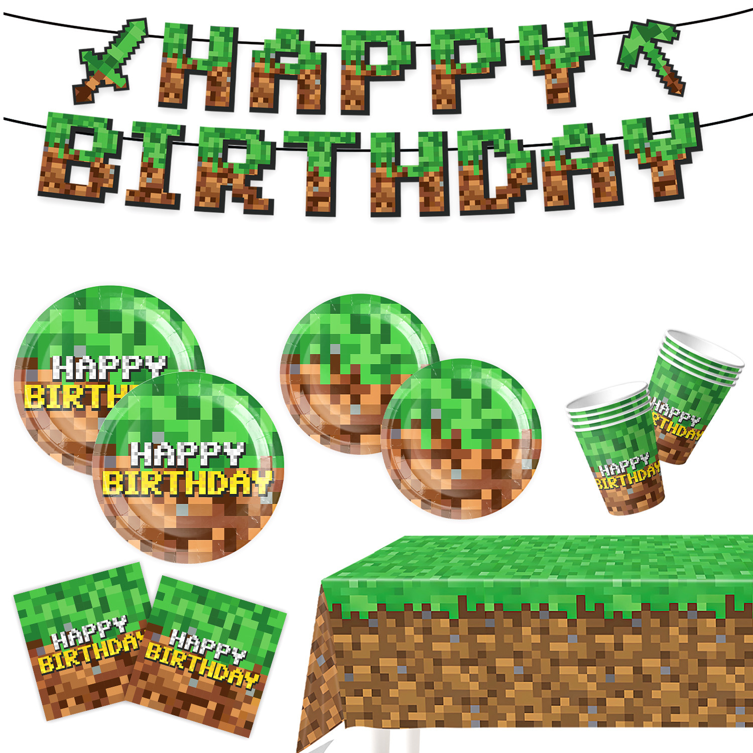 Minecraft Themed Birthday Part – обзор и цена Party Games Good